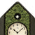 AMS Design W7497 Pendeluhr • Echte Mooseinlage • Quarzwerk mit Kuckucksruf