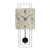Wanduhr mit grauer Betonoptik, schwarzen Zeigern, Ziffern 3,6,9,12, Pendel und Aufhängebügel