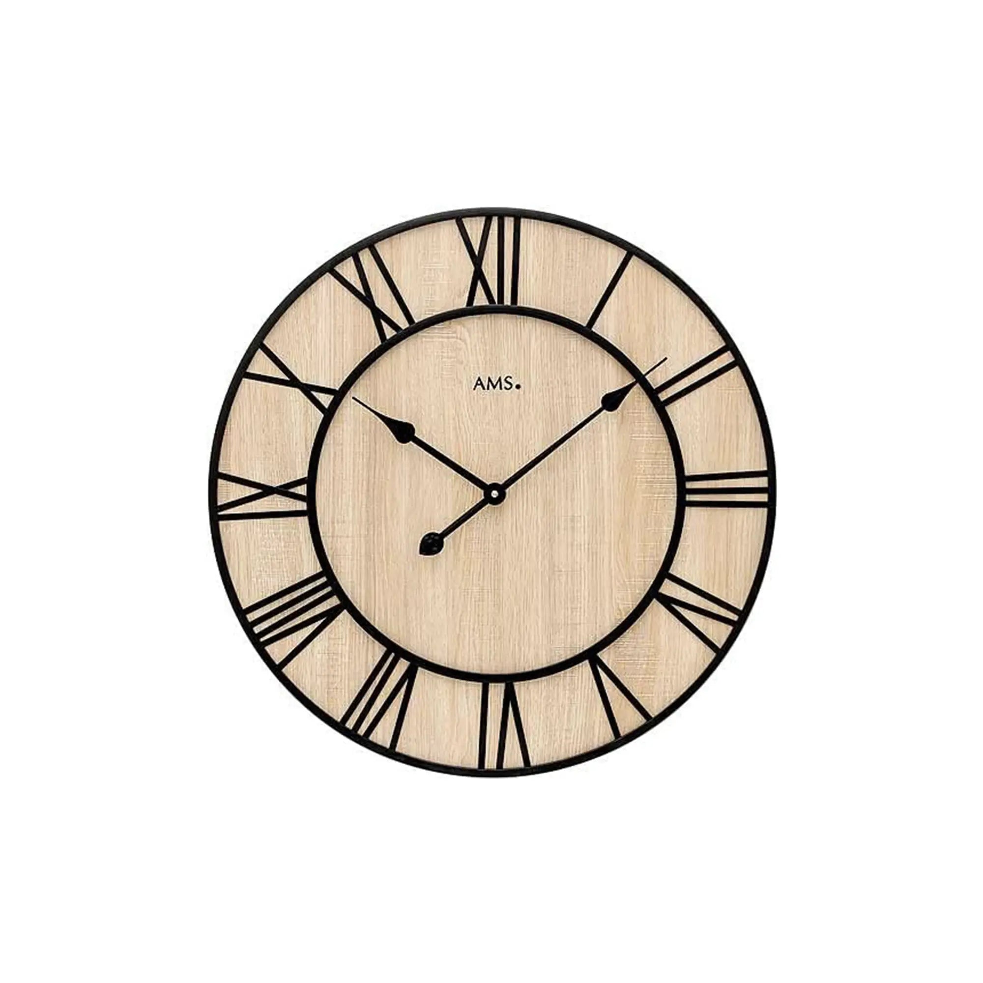 AMS W9649 Wanduhr Sonoma • Quarzwerk • Metall-Zifferblatt