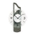 Wanduhr mit anthrazitfarbenem Holzrahmen, Facetten-Mineralglas, Ziffern 1–12, AMS.