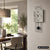AMS Design W7503 Wanduhr • Betonoptik • Quarz-Pendelwerk