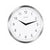 Hermle Wanduhr 30 cm Ø Edelstahl • Made in Germany • Geräuschloses Quarzwerk