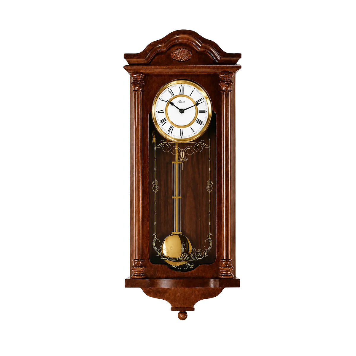 Hermle Wanduhr 68x29x11 cm Holz • Westminster Melodie • Automatische Nachtabschaltung