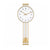 Hermle Wanduhr 56x24x7 cm Messing • Funkgesteuert • Messing Pendel
