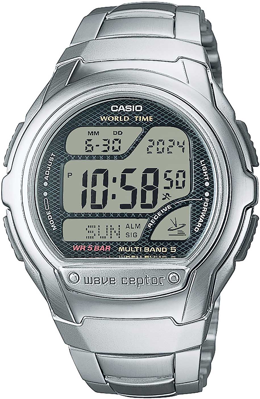 Casio Wave Ceptor WV-58RD-1AEF Uhr • Funkuhr • Weltzeit