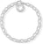 Charm-Armband aus 925er Sterlingsilber mit Kettengliedern und rundem Anhänger