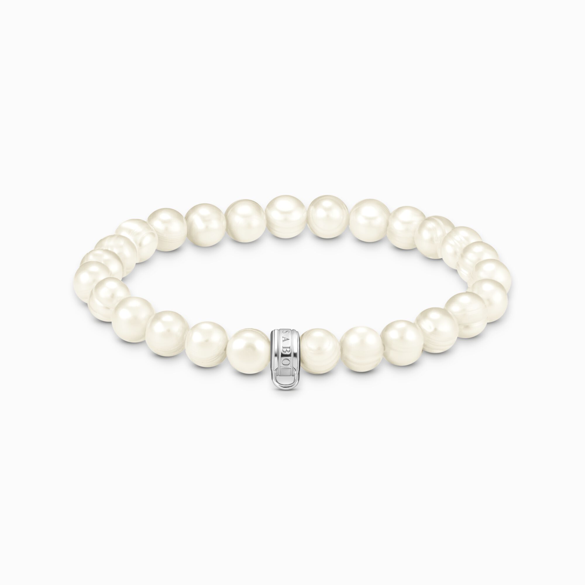 Thomas Sabo Bead-Armband Modell: X0293-082-14-L19 mit weißen Süßwasserzuchtperlen und ringförmiger Öse für Charms #1