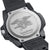 Herrenuhr Rückseite mit Luminox-Logo und Gravur, schwarzem Gehäuse und Armband.