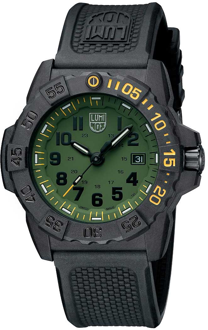 Luminox 3500 Series XS.3517.NSF.SET Herren Uhr • Leuchtet 25 Jahre selbstständig • Robustes CARBONOX™ Gehäuse