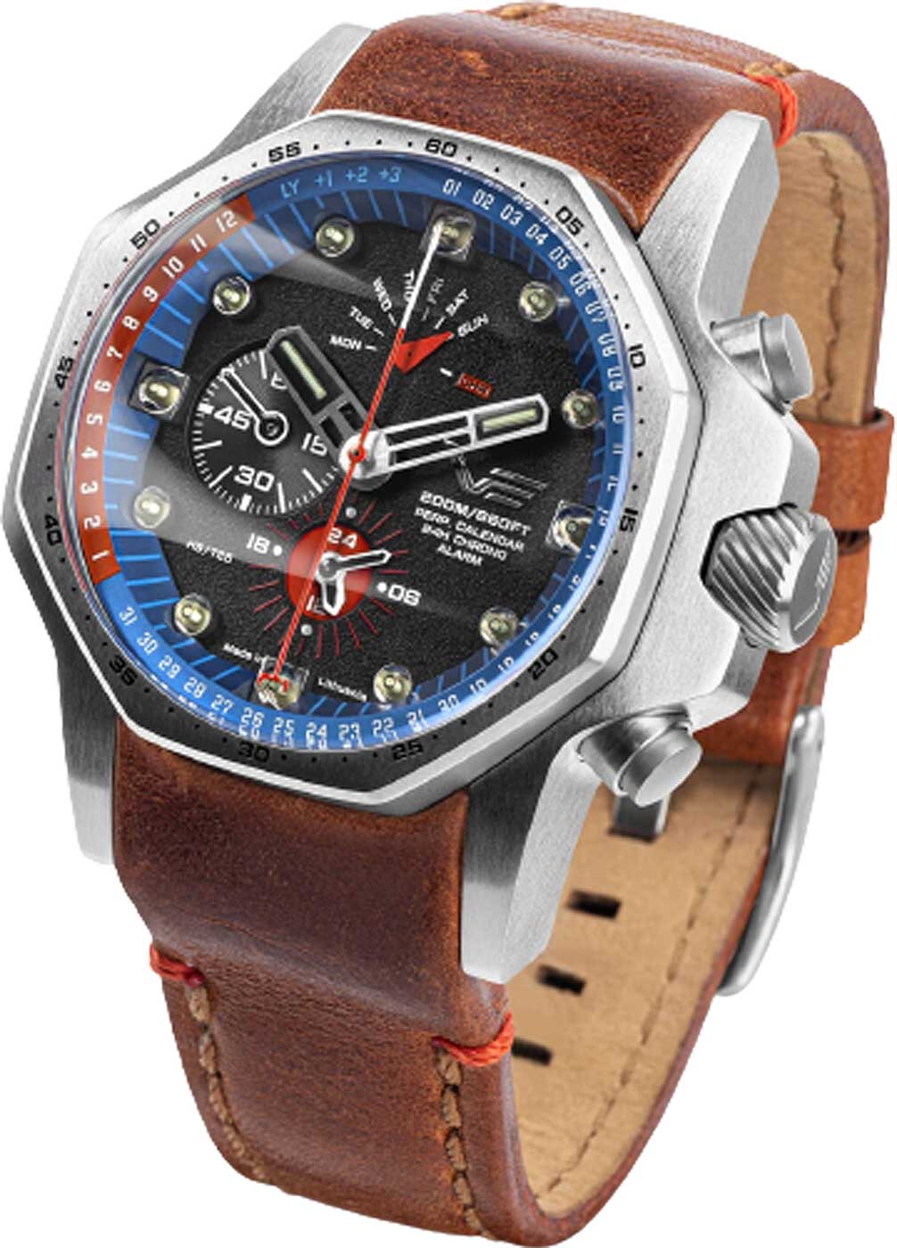 Herrenuhr Chronograph - Vostok Europe Modell: YM86-640A696 - Serie: Atomic Age