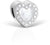 Bering YourHeart-1 Herz-Charms aus Edelstahl mit Strass