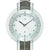AMS Wanduhr: weißes Ziffernblatt mit schwarzen Zeigern und Pendelwerks-Details