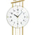 Wanduhr-Zifferblatt mit AMS-Schrift und Messingzeigern