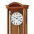 AMS Regulator Wanduhr Ziffernblatt-Zoom im Kirschbaumgehäuse mit Pendelstange.