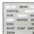 AMS T1245 Tisch- und Wanduhr Aluminium • Wortuhr mit LED-Anzeige • Netz- und Wandbetrieb