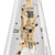 Hermle Tischuhr 35x18 cm Holz • Skelettwerk • 14-Tage Gangreserve