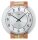 Wanduhr Holzgehäuse Aluminium-Zifferblatt - AMS Modell: 7424