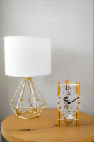 Tischuhr Aluminium Skelettuhrwerk - Hermle Modell:...