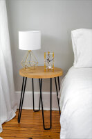 Tischuhr Aluminium Skelettuhrwerk - Hermle Modell: 23025-500721