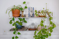 Tischuhr Aluminium Skelettuhrwerk - Hermle Modell: 23025-Q70721