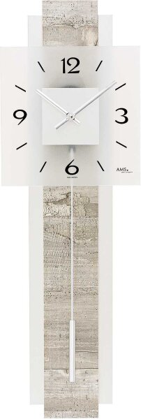 klassische Pendeluhr 22 x 68 x 7 cm - AMS Modell: 7471