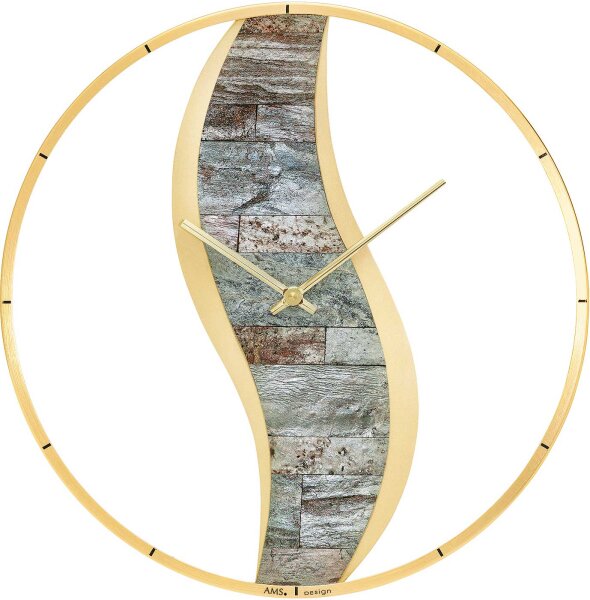 Wanduhr modern Gehäusedurchmesser: 40 cm - AMS Modell: 9645