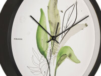 Botanical Leaves Wanduhr, weiß, Durchmesser 26 cm - Karlsson Modell: KA5885