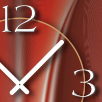 Wanduhr - modern - Dixtime Modell: 3D-0019