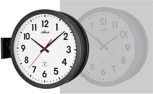 moderne doppelseitige Funkuhr - Atlanta Modell: 4570