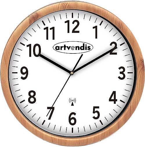 artvendis-by-AMS 5576B Wanduhr modern Funkwanduhr