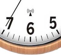 artvendis-by-AMS 5576B Wanduhr modern Funkwanduhr