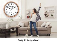 artvendis-by-AMS 5576B Wanduhr modern Funkwanduhr