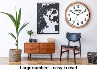 artvendis-by-AMS 5576B Wanduhr modern Funkwanduhr