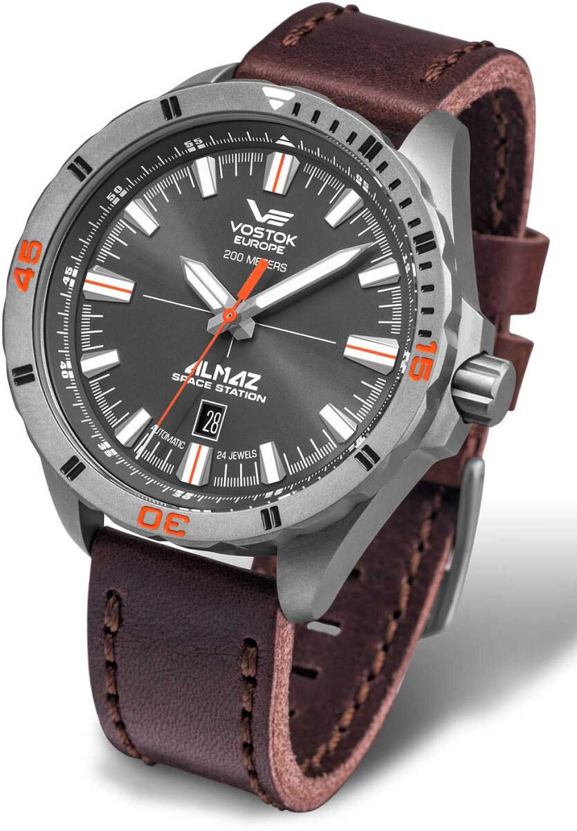 Vostok Europe L Armbanduhr Almaz NH35A-320H263 | Robustes Design | Elegant | Gute Sichtbarkeit | Limitiert