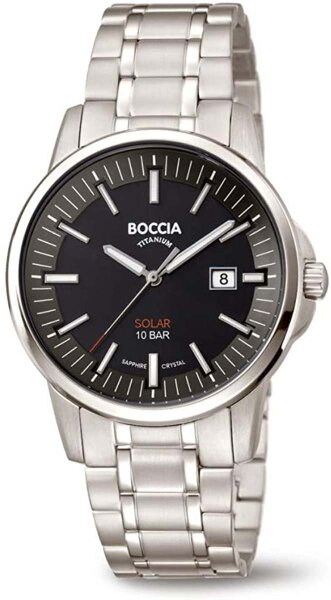Gehäuse aus Titan - Boccia Herrenuhr Solar Modell: 3643-04