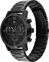 Herrenuhr mit schwarzem Gliederarmband - Tommy Hilfiger Modell: 1791879