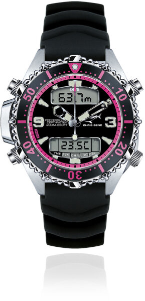 Herrenuhr Serie: Depthmeter PINK EDITION - Chris Benz Modell: CB-D200X-P-KBS