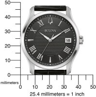 Herrenuhr, Datum, Edelstahl - Bulova Modell: 96B390