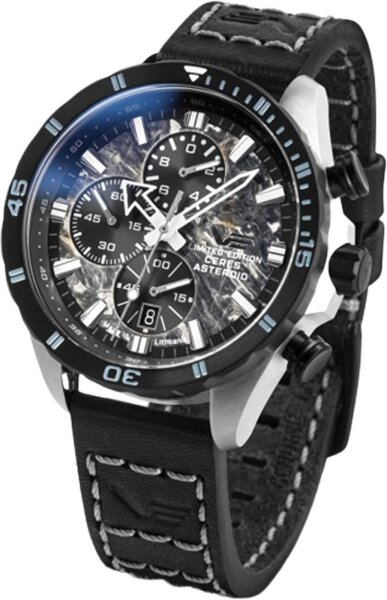 Herrenuhr - Chronograph Ceres Asteroid Limited Edition - Vostok Europe Modell: 6S10-320E693 - Serie: Celestial Objects