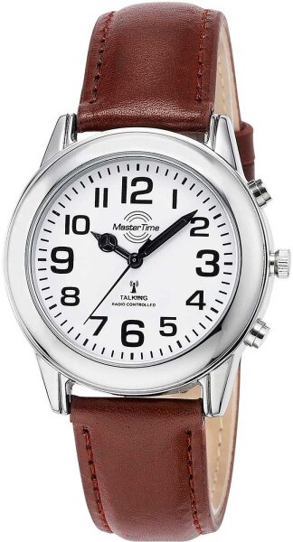 Herrenuhr Sprechende Funkuhr Blindenuhr Master Time Modell MTGA1080612