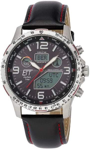 Herrenuhr World Timer - Eco Tech Time Modell: EGT-11573-21L