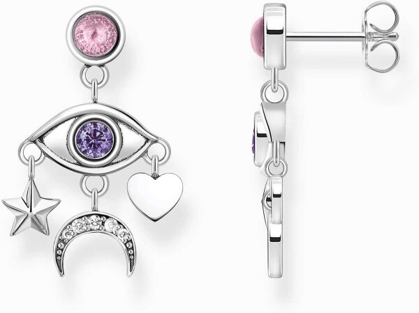 Ohrhänger Auge in 3D und verschiedenen Anhängern - Thomas Sabo Modell: H2272-643-7