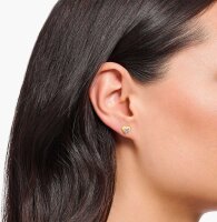 Herz Ohrstecker mit pinkem Stein - Thomas Sabo Modell: H2271-414-9