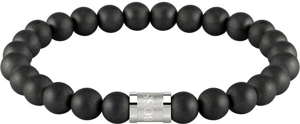 Boss Jewelry 1580042M -  BEADS FOR HIM Herrenarmband aus Onyxsteinen