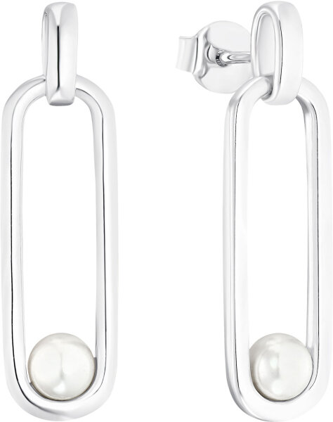 Ovale Ohrhänger mit Perlen - s.Oliver Jewelry Modell: 2033872