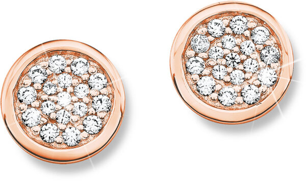 Ohrstecker mit Steine rosévergoldet - s.Oliver Jewelry Modell: 9079223