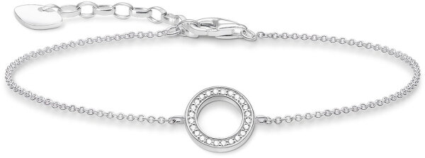 Armband Kreis mit Steinchen - 925 Sterlingsilber