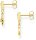 Ohrstecker Royalty Stern & Mond - 750 Gelbgold Vergoldung