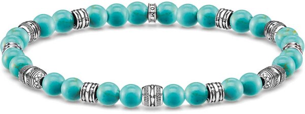 Bead-Armband mit verzierten Elementen - 925 Sterlingsilber