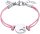 Prinzessin Lillifee 2034000 Textilarmband mit Herzen aus Edelstahl
